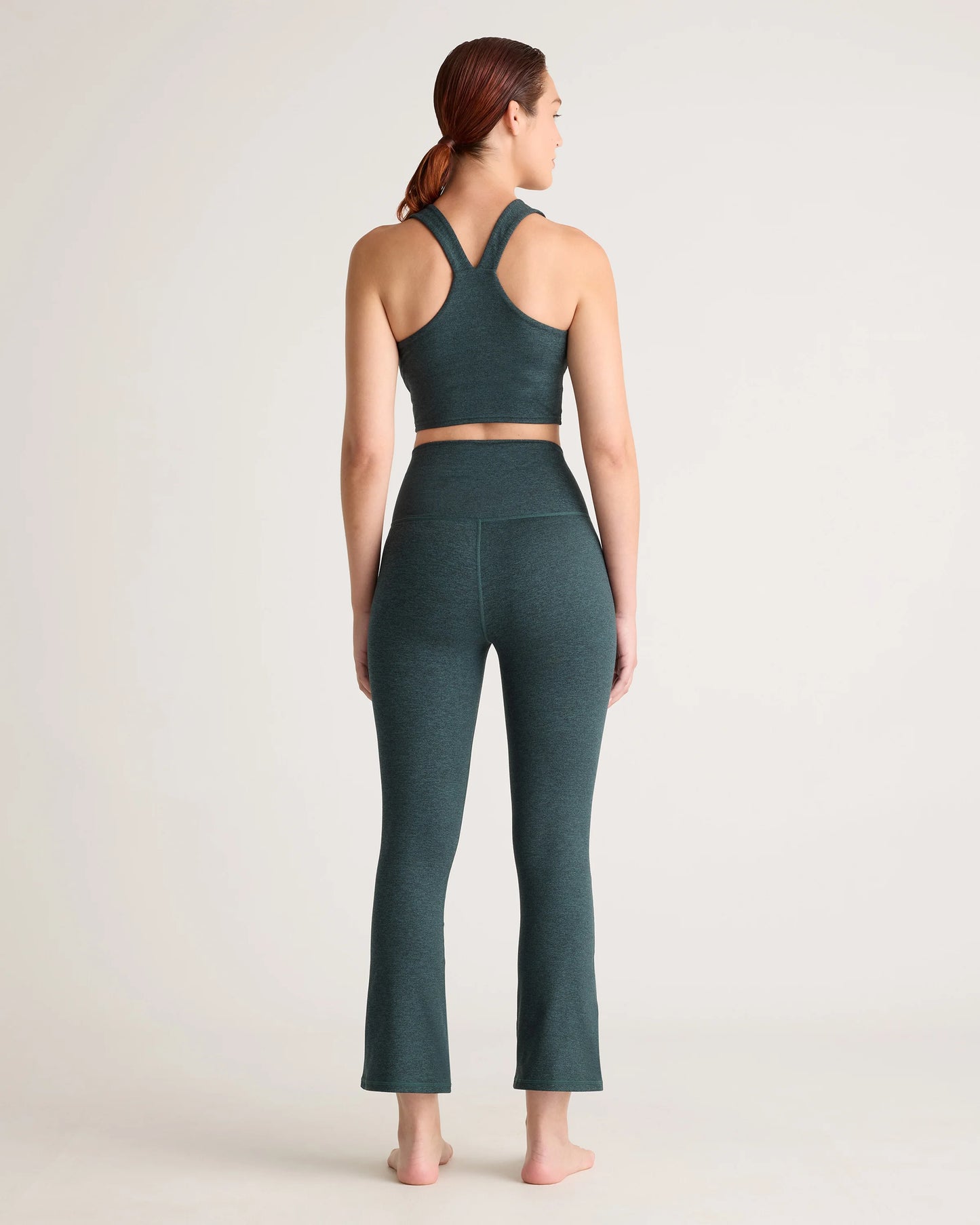 Ultra-Soft Cropped Bootcut Pants - XS / Heather Black