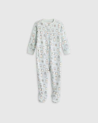 100% Organic Cotton Footie Pajama - 0-3M / Vehicles