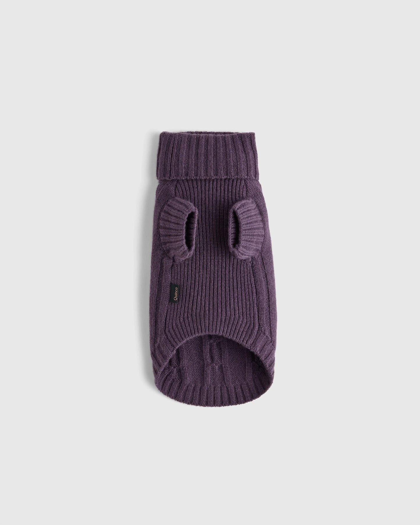 Mongolian Cashmere Cable Knit Dog Sweater - XS / True Navy
