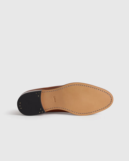 Calfskin Leather Plain Toe Oxford - 7 / Black