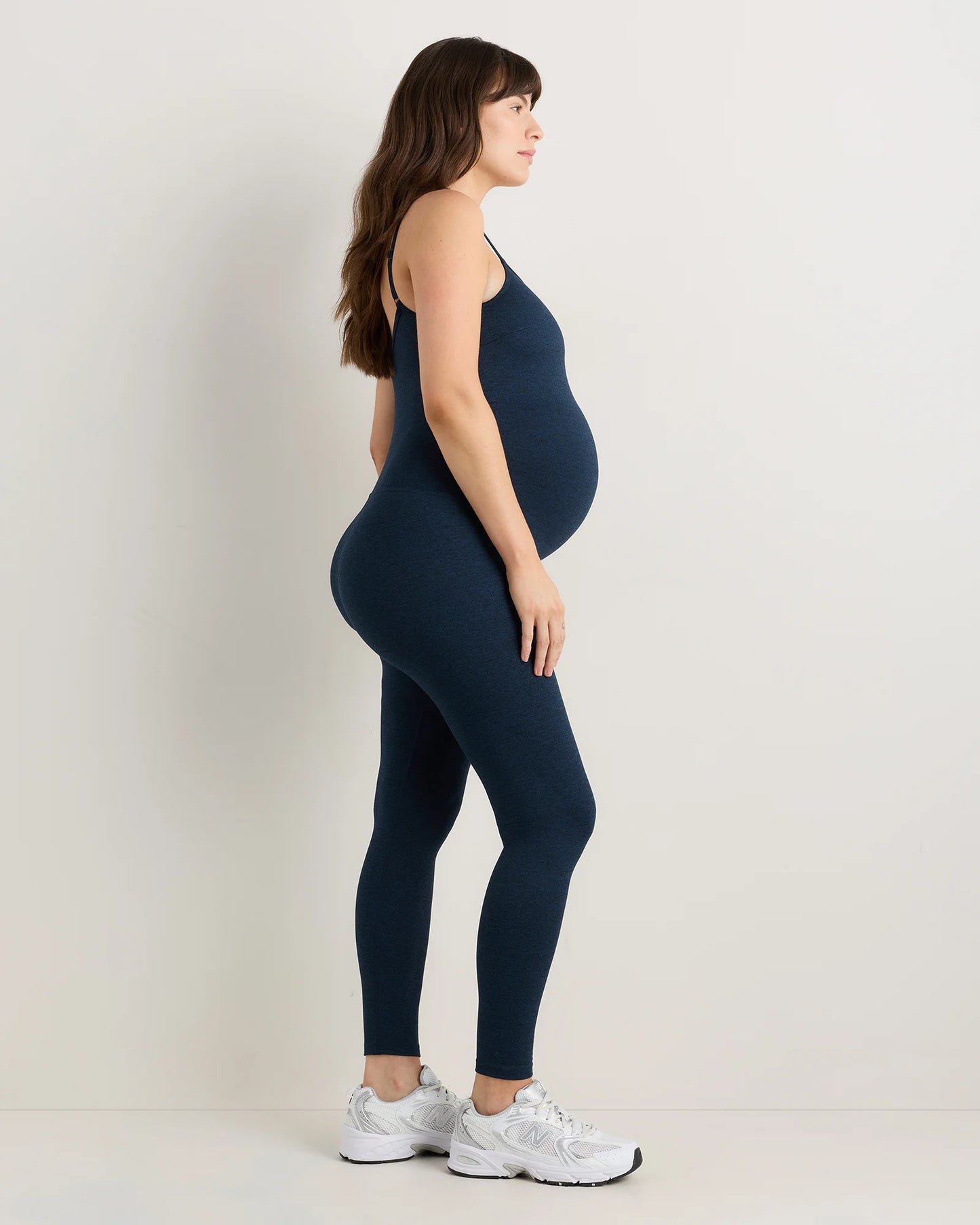 Ultra-Soft Maternity Jumpsuit - XS / Heather Black