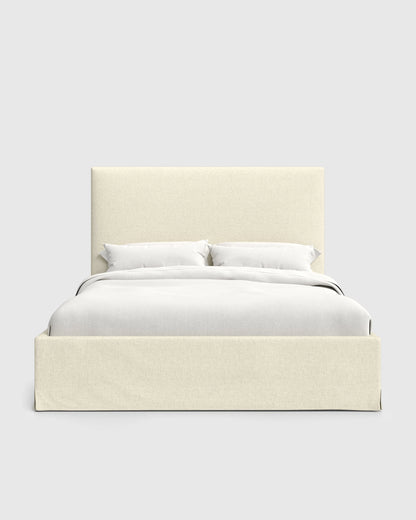Slipcover Bed in Performance Linen - Full / Ivory
