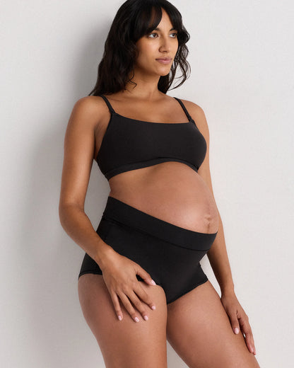 Second Skin Nursing Scoop Bralette (2-pack) - XS / Black