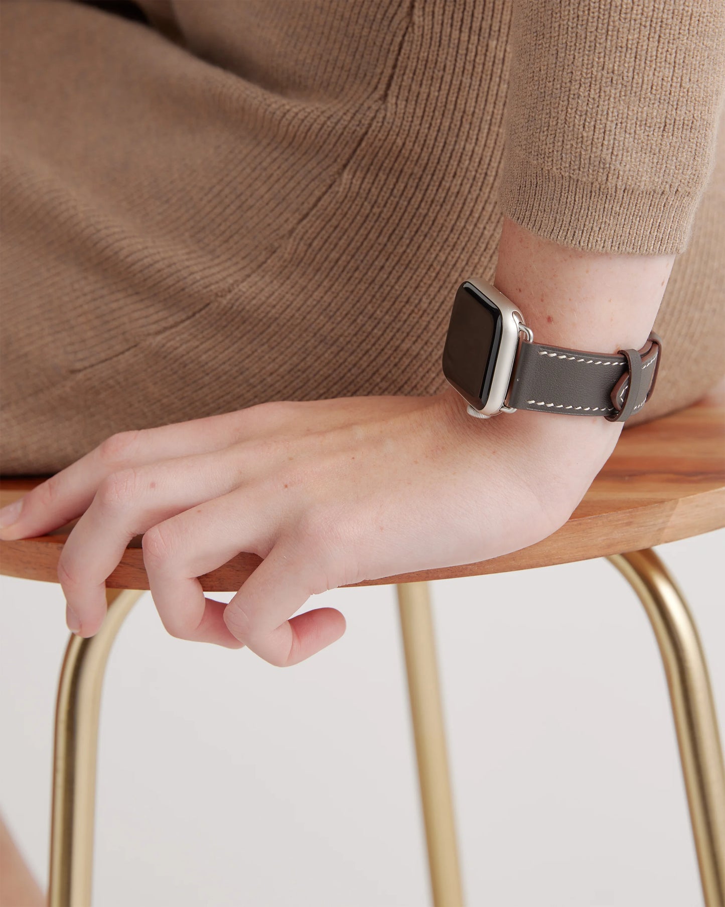 Leather Smartwatch Band - 38mm - 42mm / Cognac