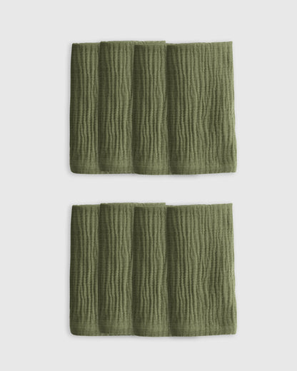 Organic Cotton Gauze Napkins (Set of 8) - One Size / Chocolate