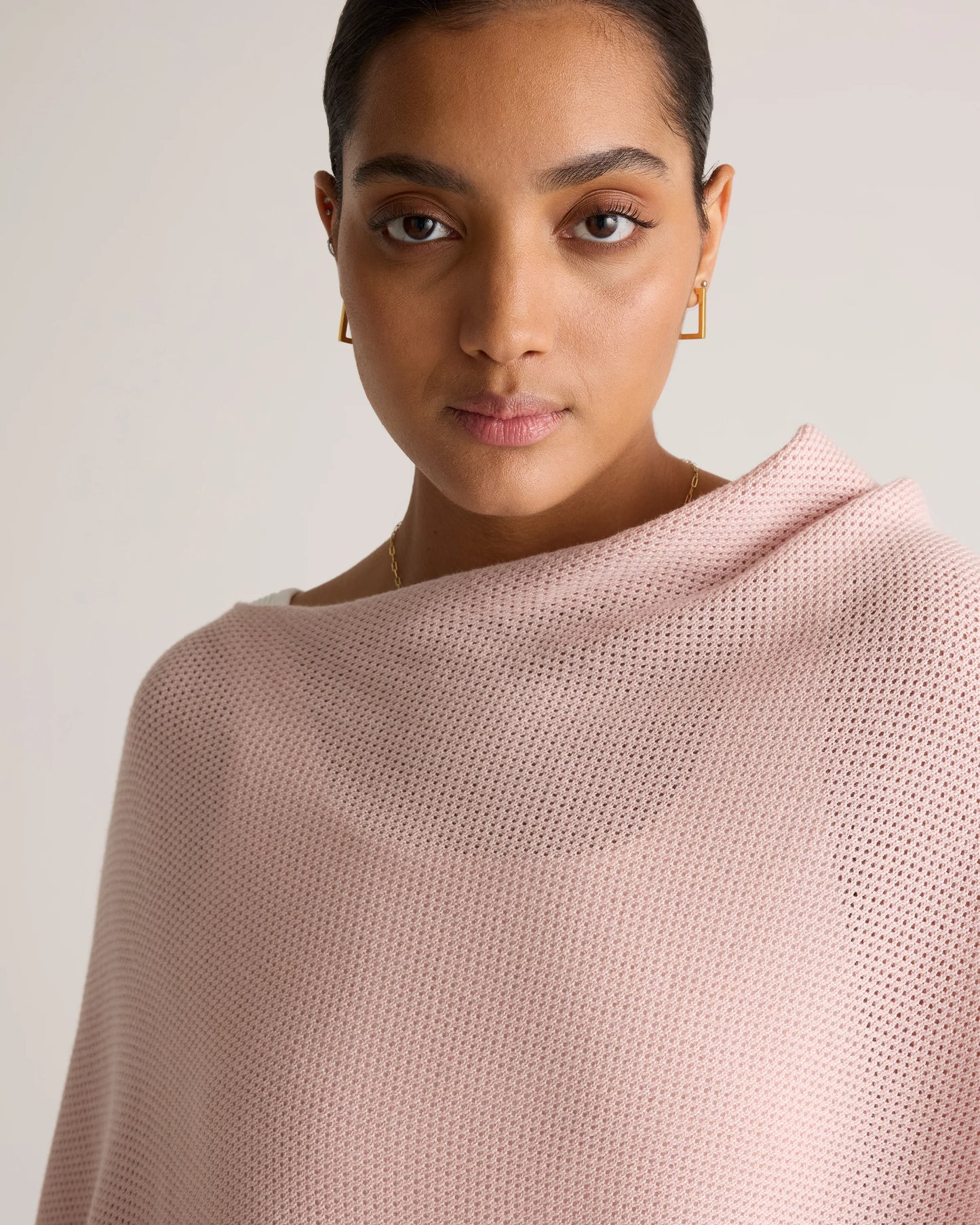 Lightweight Cotton Cashmere Nursing Shawl - One Size / Pale Custard Yellow