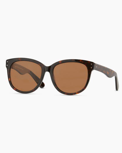 Lennon Polarized Acetate Sunglasses - One Size / Tortoise with Brown lens