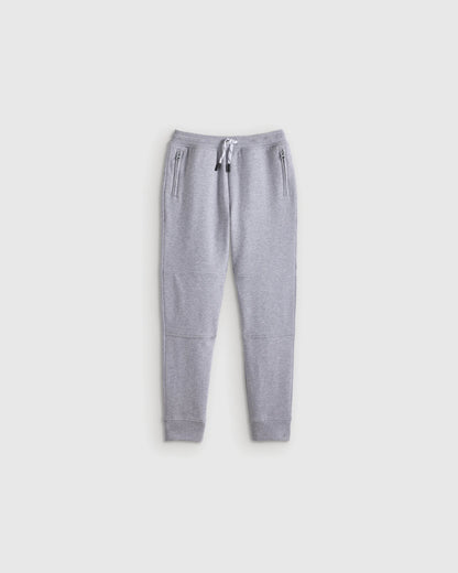 Organic Cotton French Terry Reinforced Knee Slim Jogger - 2T / Navy