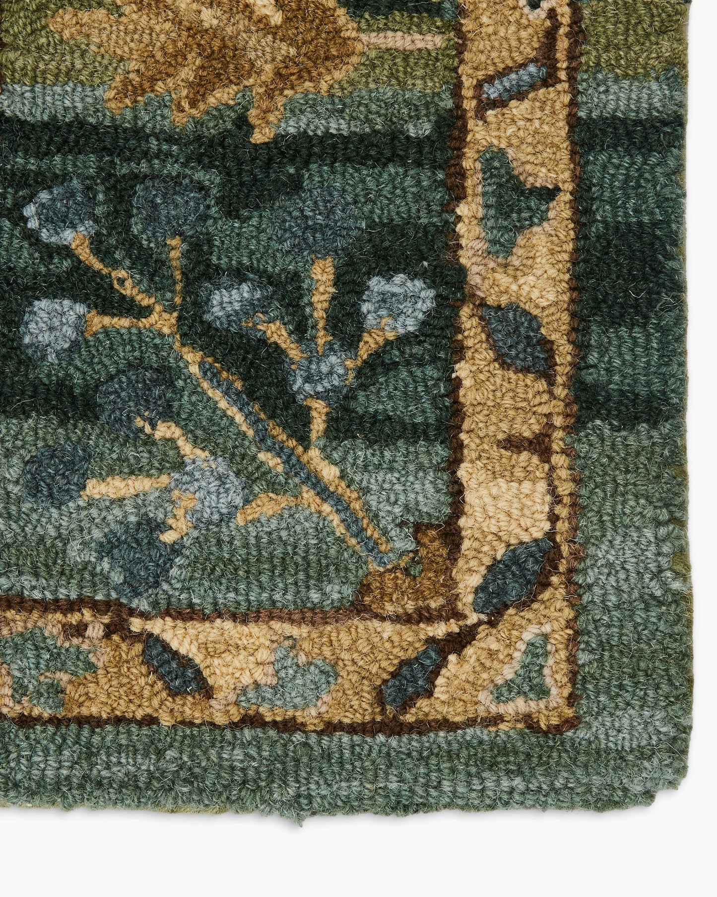 Aden Wool Rug - 5' x 8' / Green