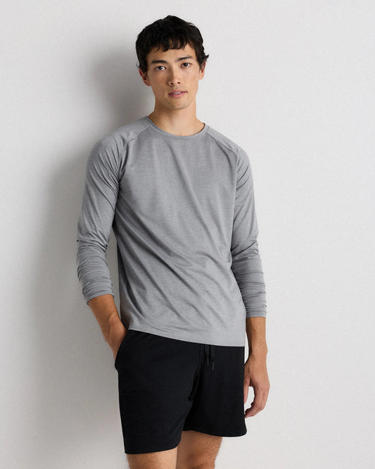 Flowknit Breeze Performance Long Sleeve Tee - XS / Heather Grey