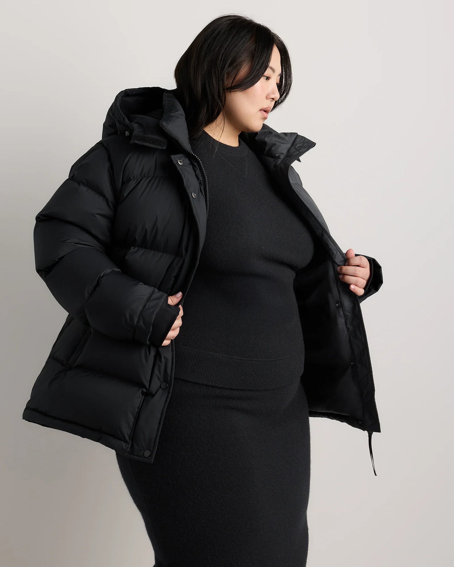 Responsible Down Puffer Jacket - 1X / Black