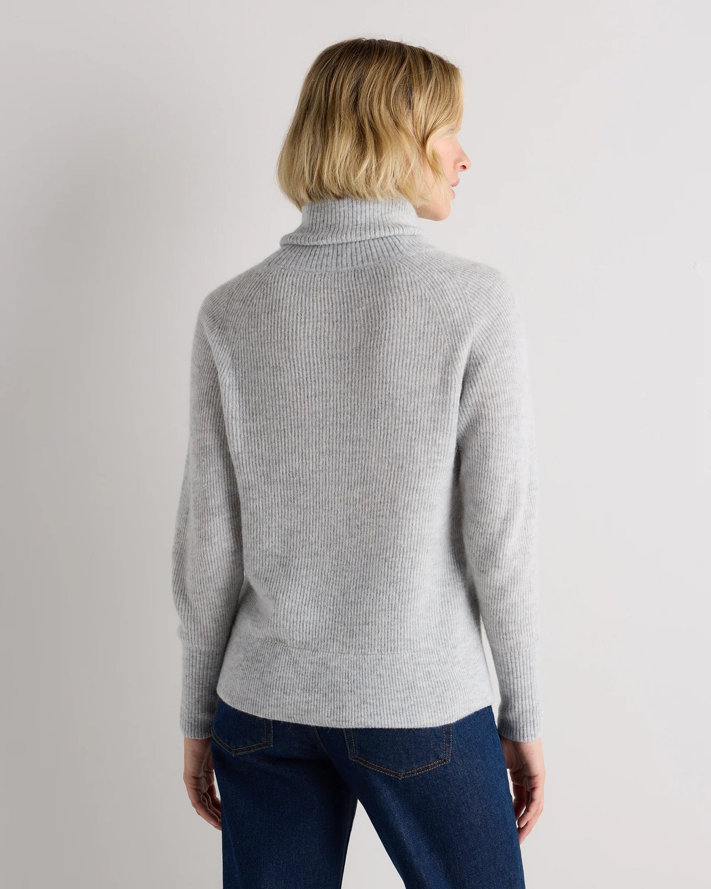 Lightweight Baby Alpaca Turtleneck - XS / Smoked Charcoal