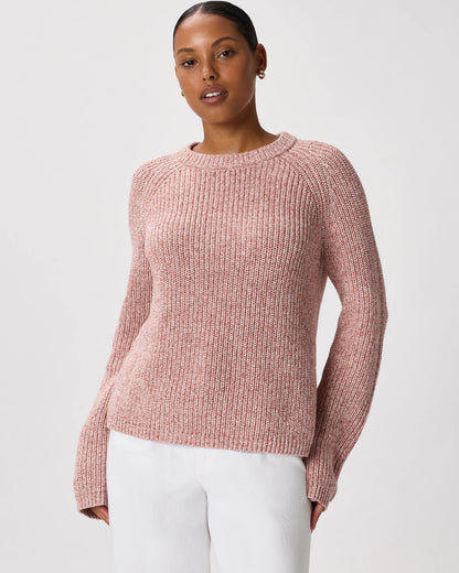 100% Organic Cotton Fisherman Crew Sweater - XS / Sapphire Blue