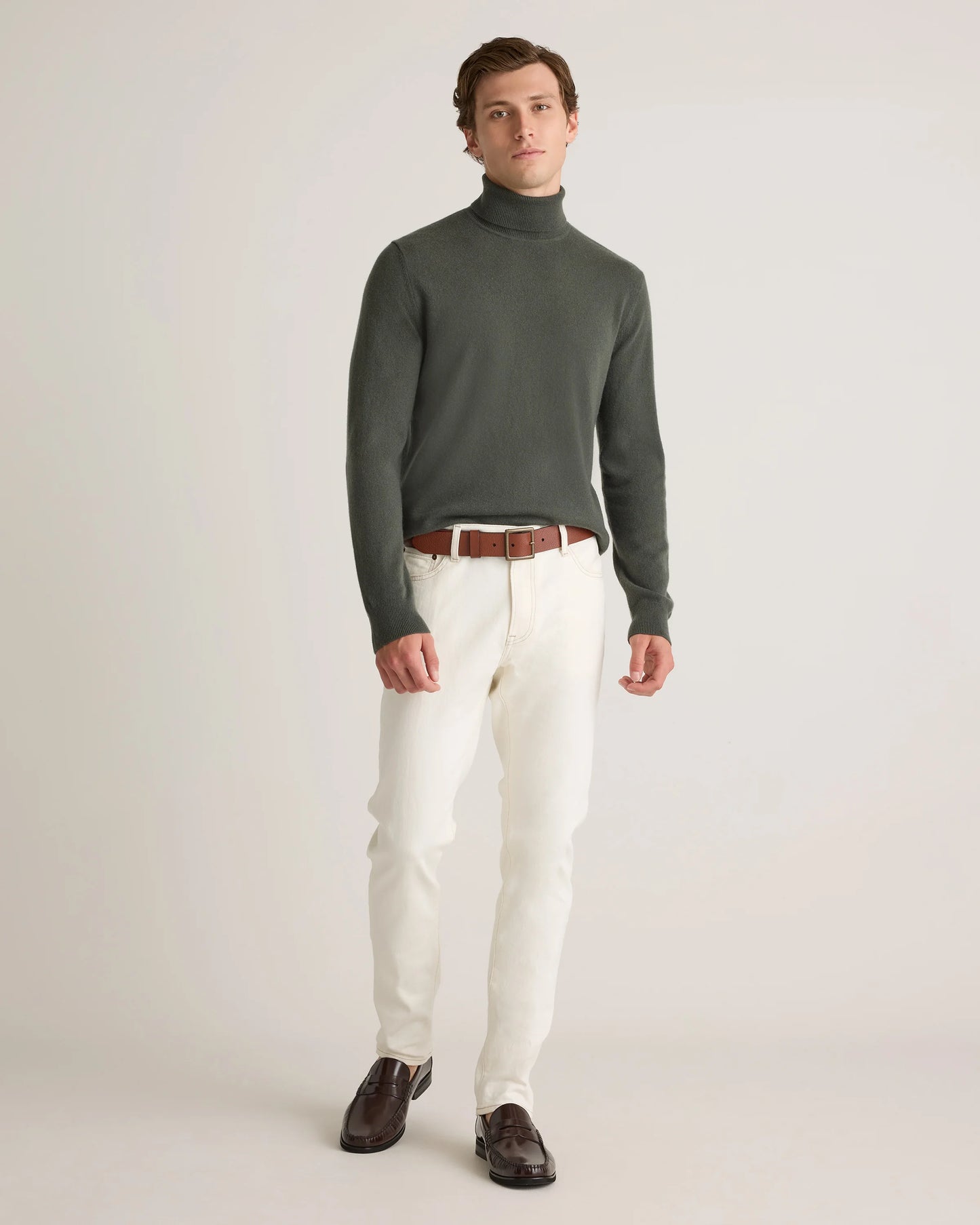 Mongolian Cashmere Turtleneck Sweater - S / Black