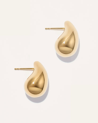 Teardrop Earrings - One Size / Gold Vermeil