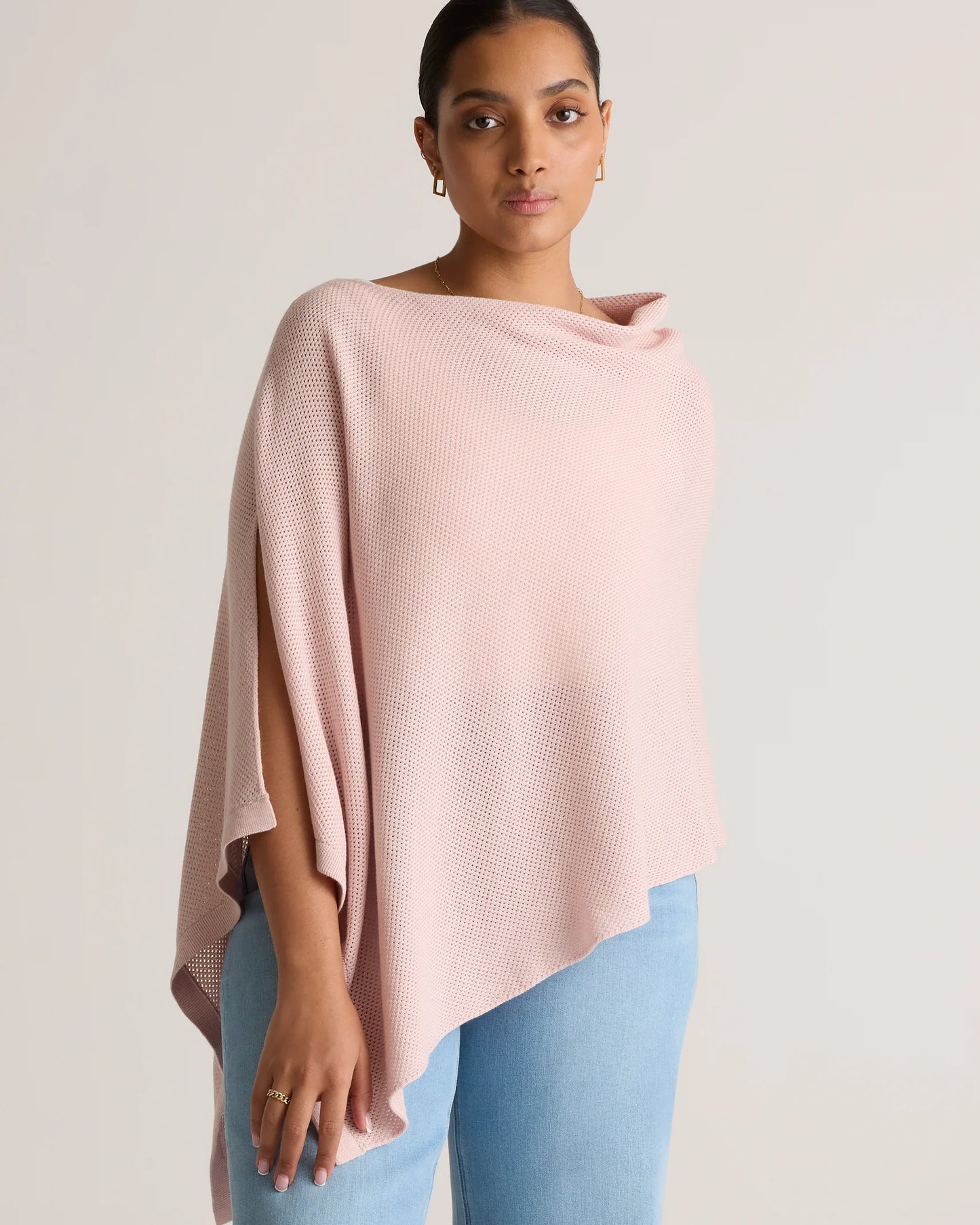 Lightweight Cotton Cashmere Nursing Shawl - One Size / Pale Custard Yellow