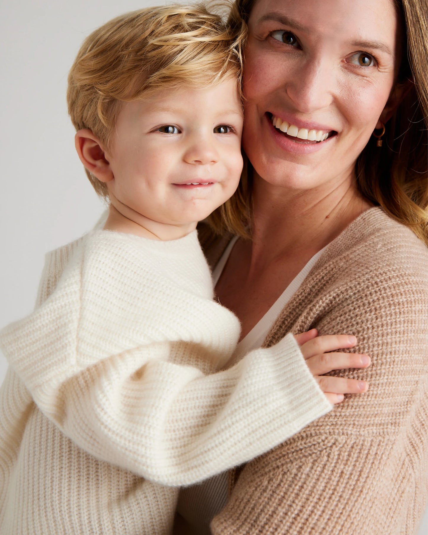 Washable Cashmere Fisherman Tunic Sweater - 3-6M / Heather Grey