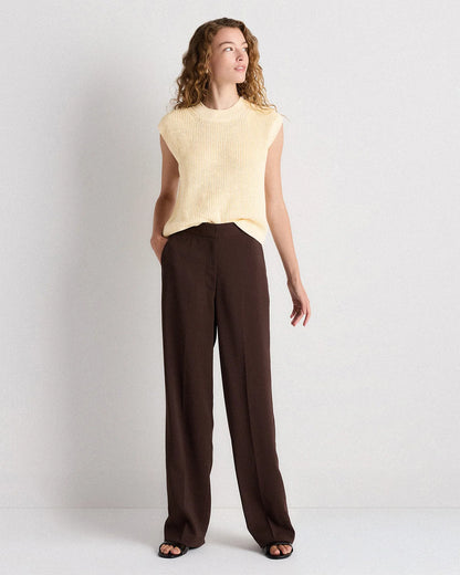 Cotton Linen Sweater Tank - XS / Canyon Burnt Orange