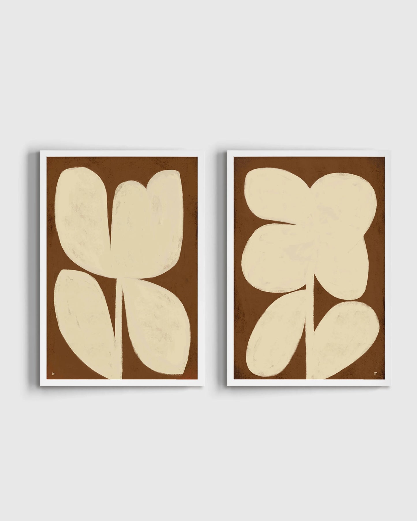 Perennial by Marco Marella (Set of 2) - 17.25"x25.25" / Oak