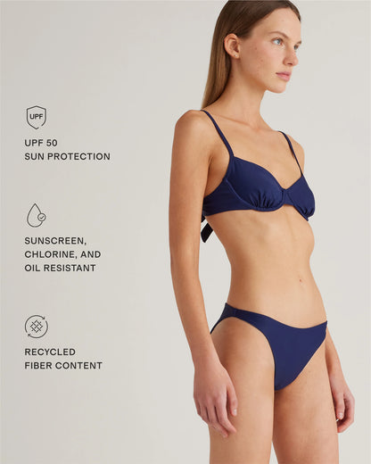 Italian Low-Rise Bikini Bottom - XS / Deep Navy