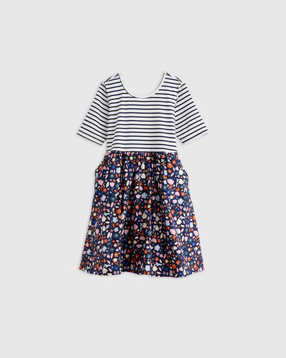 Organic Cotton Skater Dress - 2T / Sweet Cherries