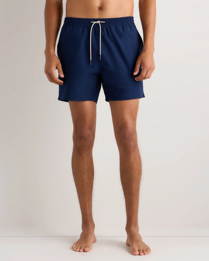 Seersucker Swim Trunks - 5.5" - S / Navy Seersucker