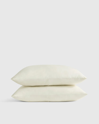Organic Crisp Percale Sham Set - Standard / White