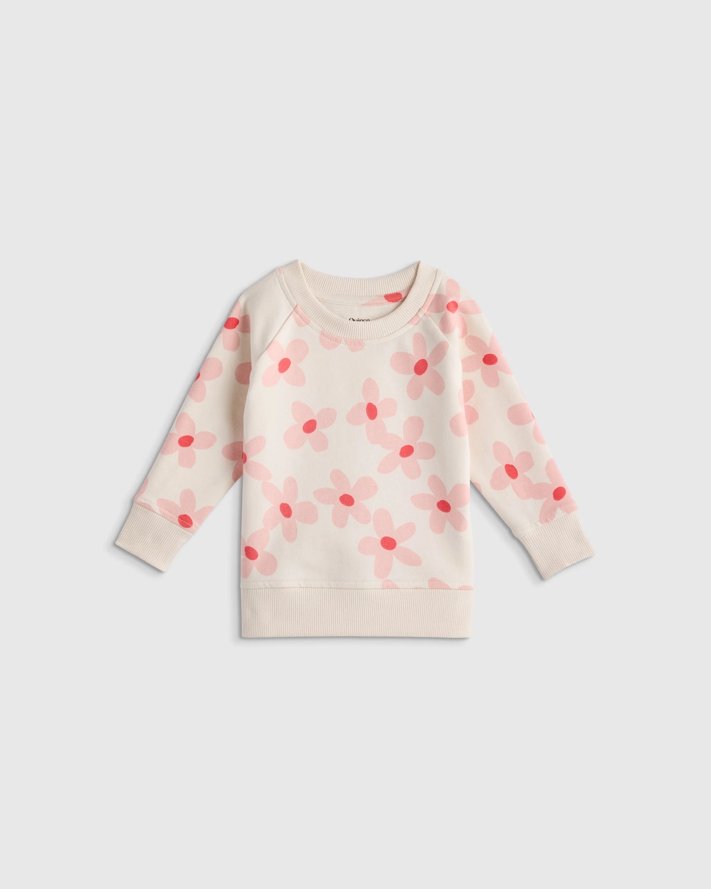 Organic Cotton French Terry Crew Neck Sweatshirt - 3-6M / Blue Stars