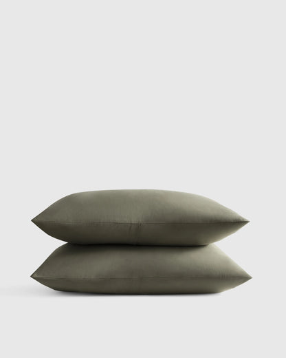 Organic Crisp Percale Sham Set - Standard / White
