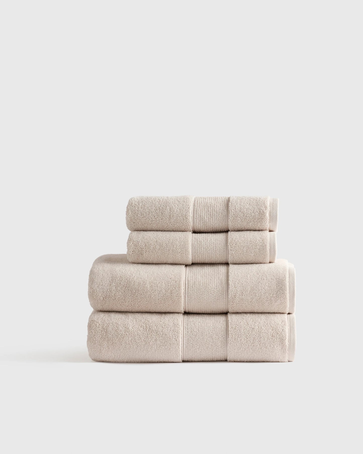Classic Organic Turkish Cotton Bath Bundle (4 pieces) - One Size / White
