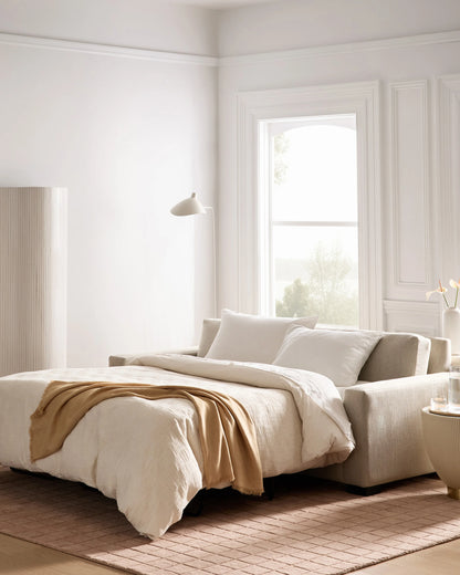 Stillman Sleeper Sofa in Performance Velvet - Queen / Java