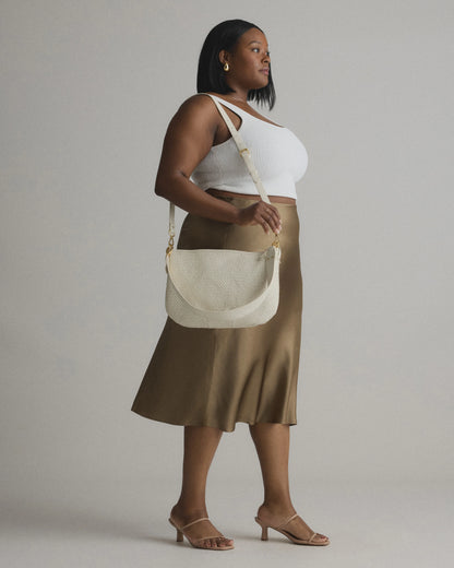 Sloane Handwoven Shoulder Bag - One Size / Cognac