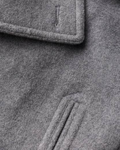 Wool Cashmere Peacoat - XS / Heather Charcoal