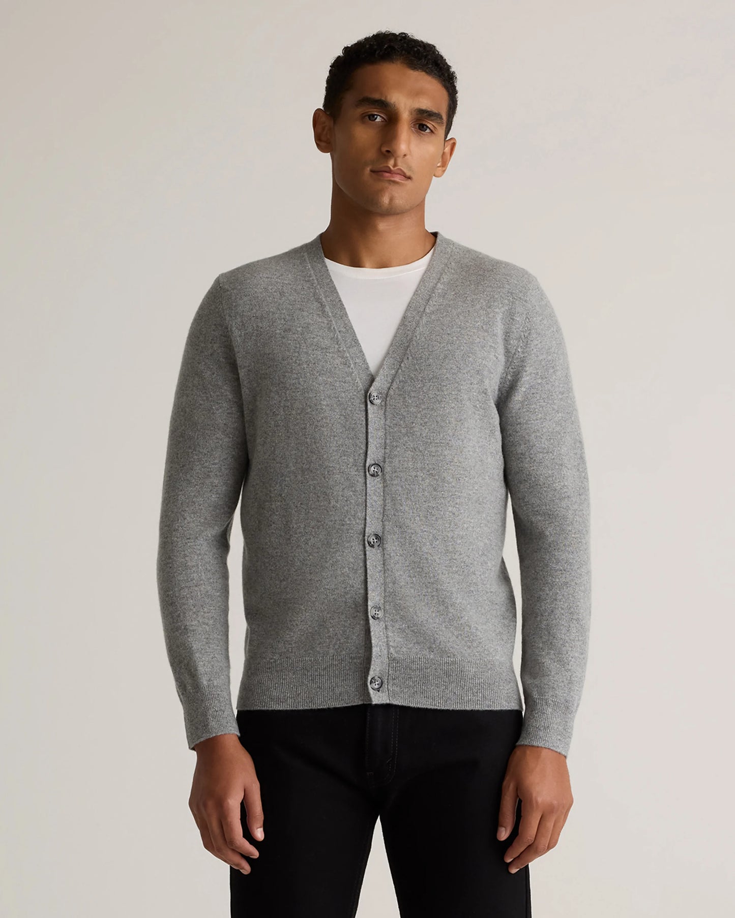 Mongolian Cashmere Cardigan Sweater - S / True Navy
