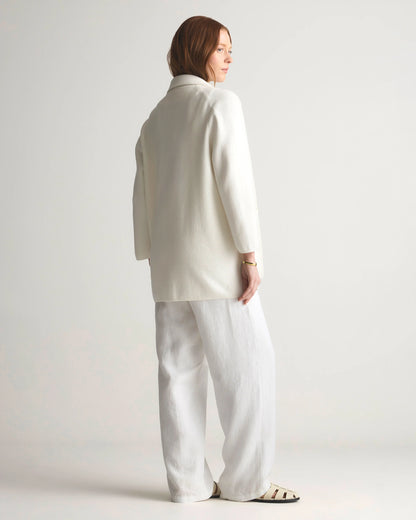 100% Organic Cotton Knit Blazer - XS / Heather Dove Grey