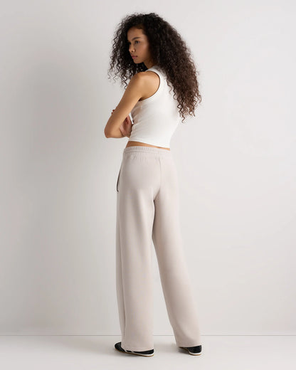 CloudComfort Wide Leg Pants - XS / Pebble Beige