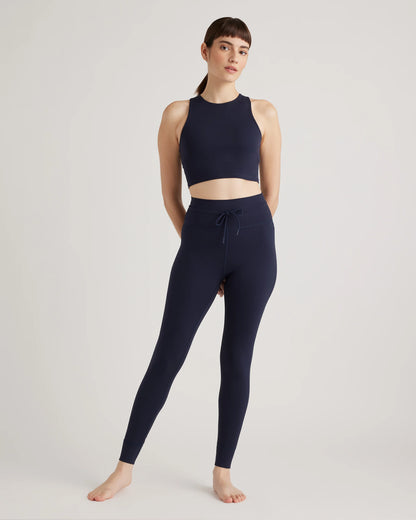 Ultra-Form Tie Waist High-Rise Legging - XS / Deep Navy