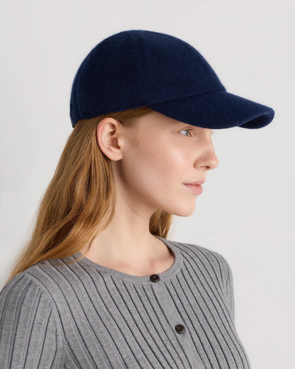 Cashmere Baseball Cap - XS/S / Black