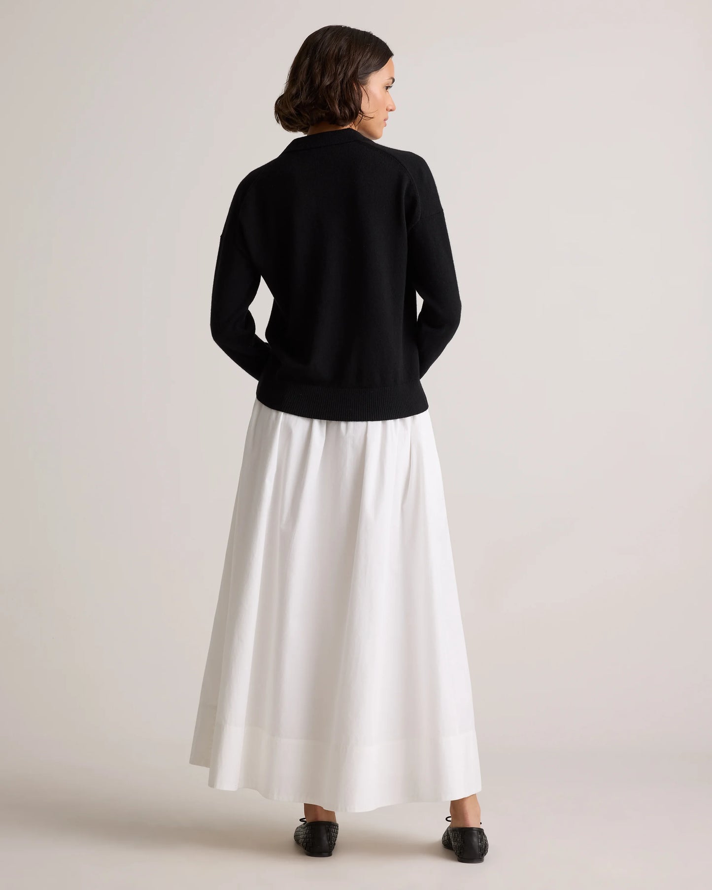 Mongolian Cashmere Polo Sweater - XS / Pale Custard Yellow