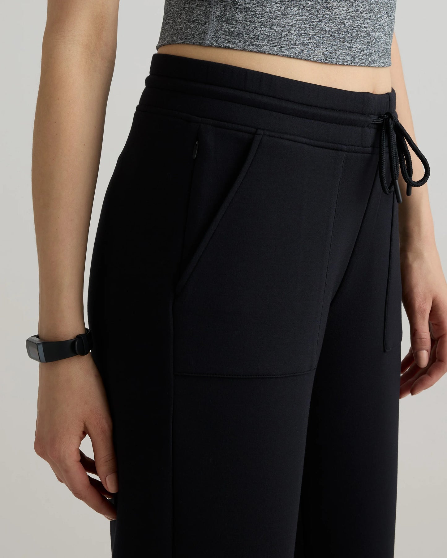 CloudComfort High-Rise Cropped Sweatpants - XS / Pebble Beige