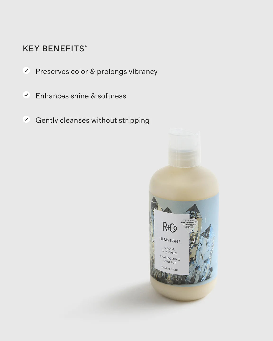 Gemstone Color Shampoo 8.5oz by R+Co - One Size / No Color
