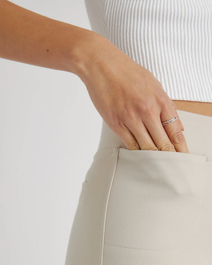 Ultra-Stretch Ponte Kick Flare Pants - XS / Olive