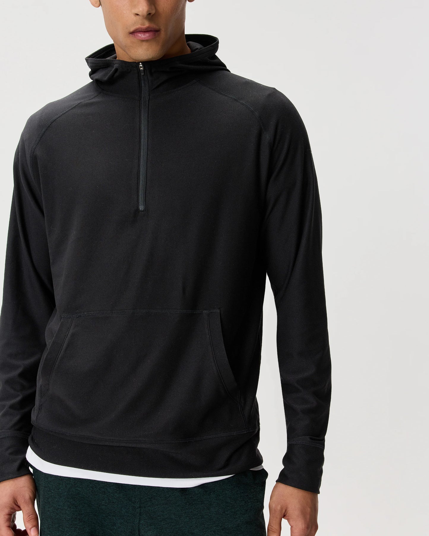 Flowknit Performance Half-Zip Hoodie - S / Heather Green