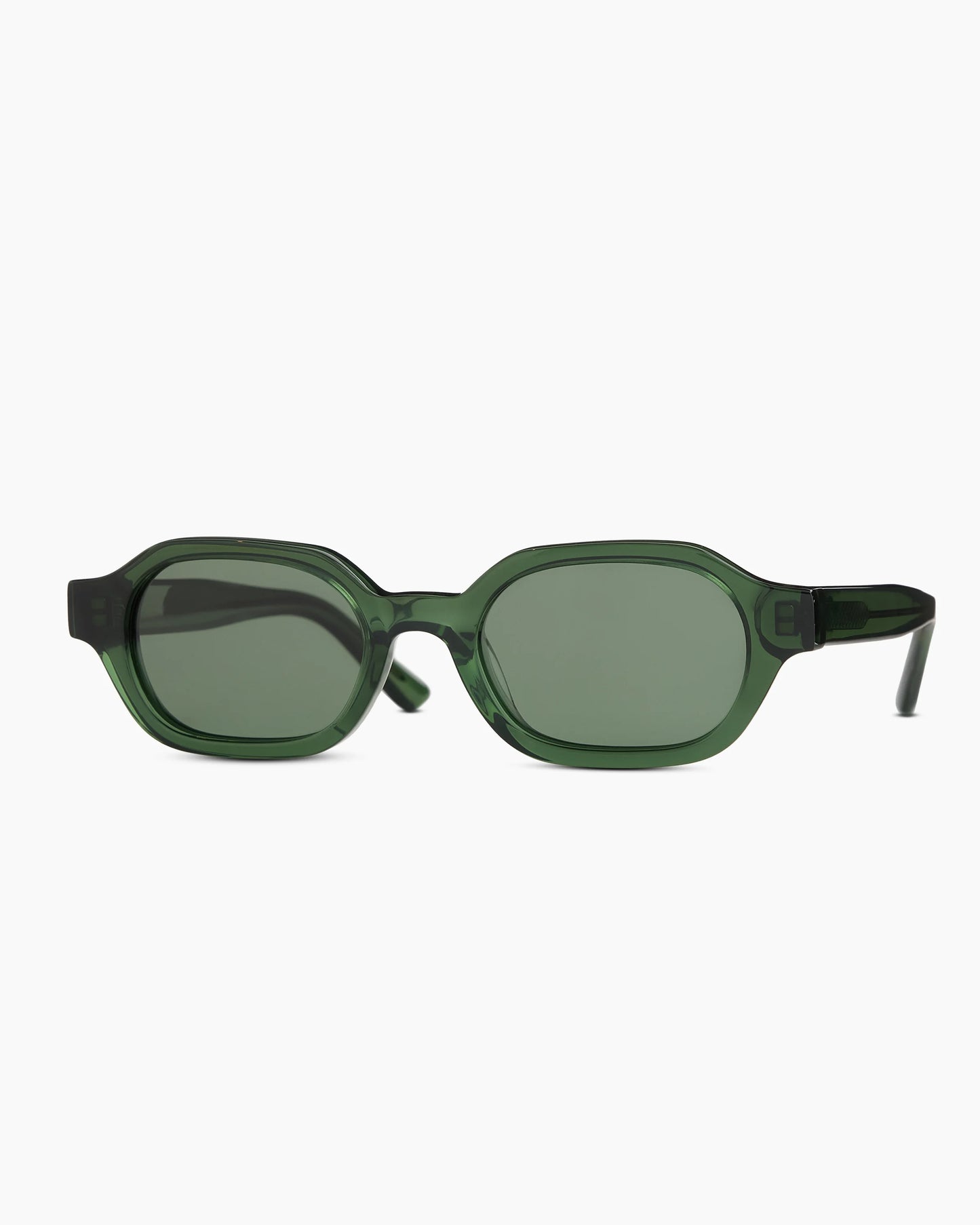 Sardinia Polarized Acetate Sunglasses - One Size / Black with Green lens