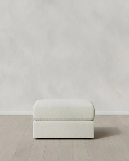 Ashford Deep Seat Ottoman in Performance Basketweave - One Size / Navy