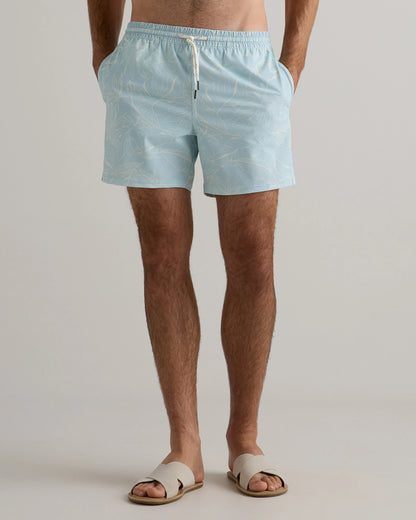 Italian Swim Trunks - 5.5" - XS / Navy Diamond Geo