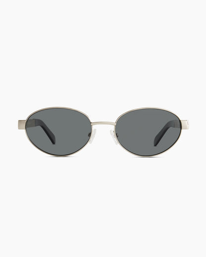 Monaco Polarized Stainless Steel Sunglasses - One Size / Gold with Green lens