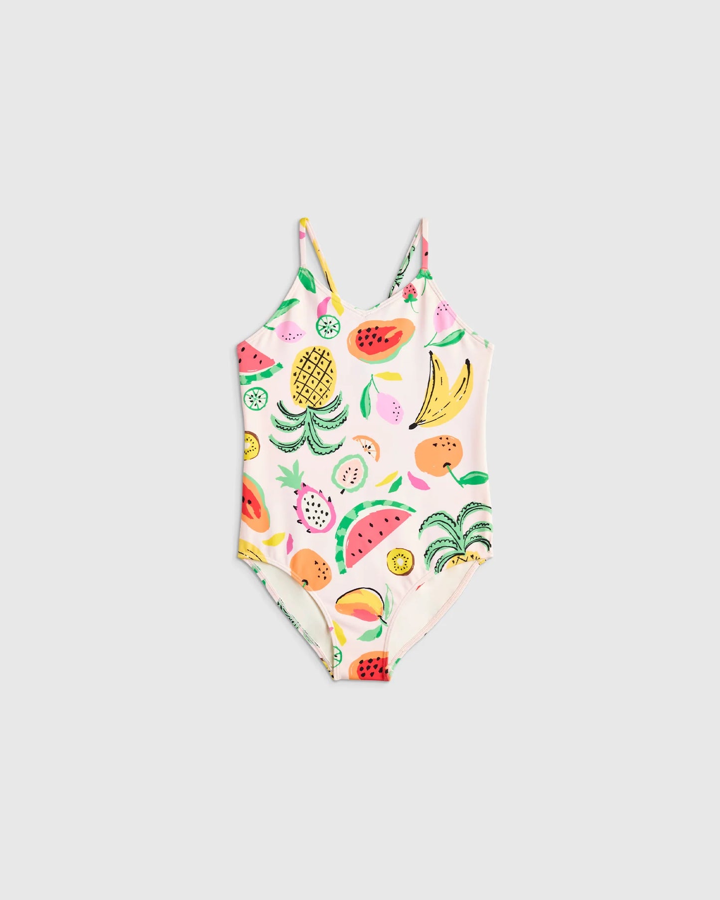 One-Piece Swimsuit - 2T / Wavy Fish