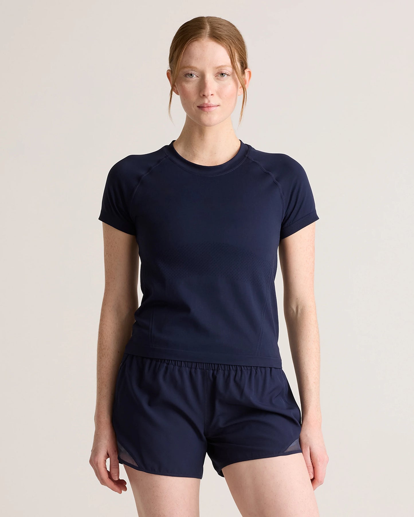 Seamless Waist-Length Tee - XS / Azul Blue