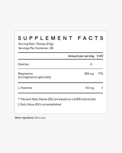 Magnesium Glycinate Plus - One Size / Yuzu